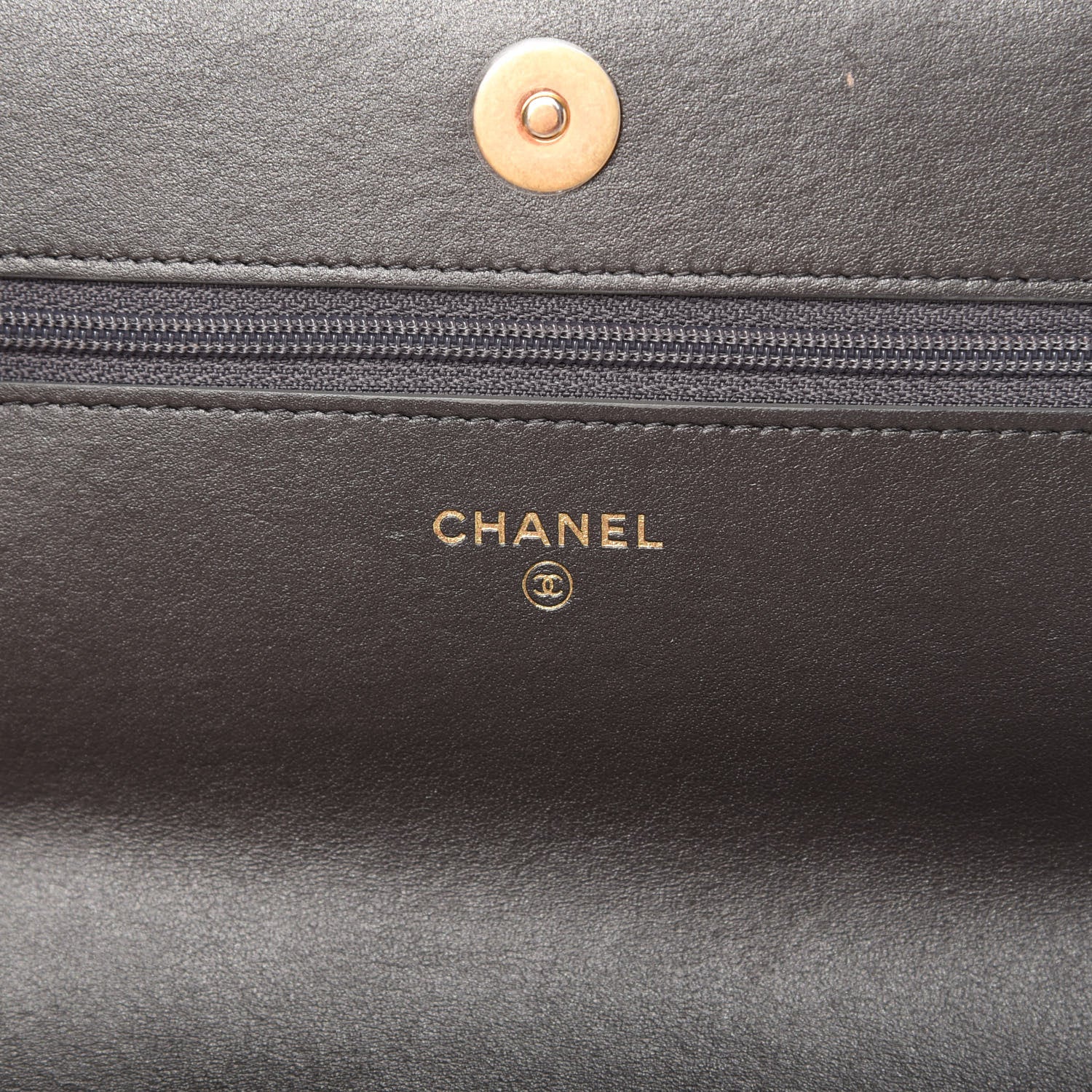 Chanel Sequin Quilted Chanel 19 Wallet On Chain WOC Silver 8 of 12