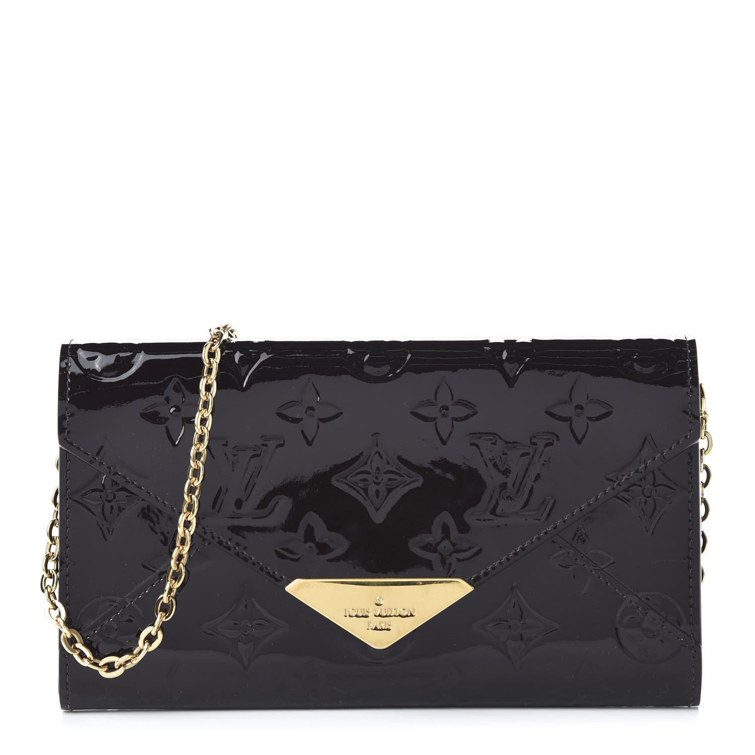 Louis Vuitton Vernis Mira MV Chain Wallet Amarante 1 of 11