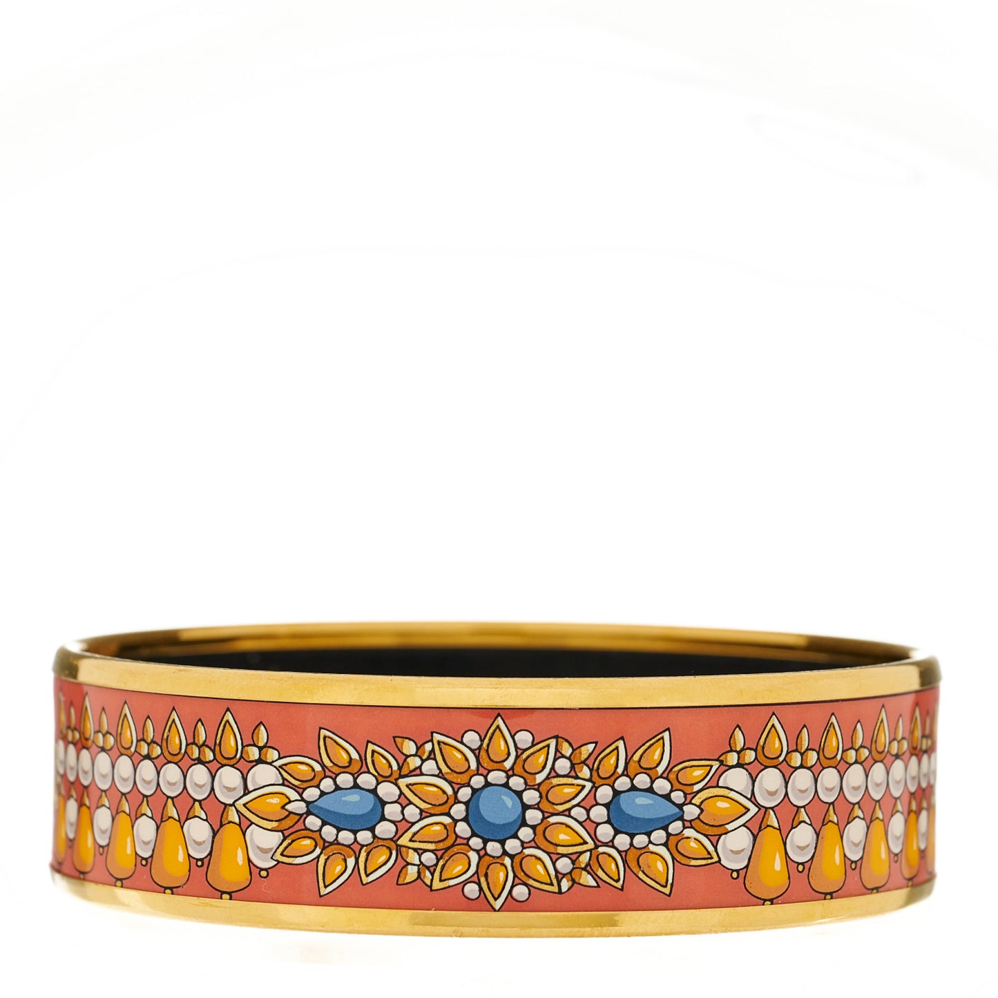 Enamel Printed Wide Parures Des Maharajas Bracelet 65