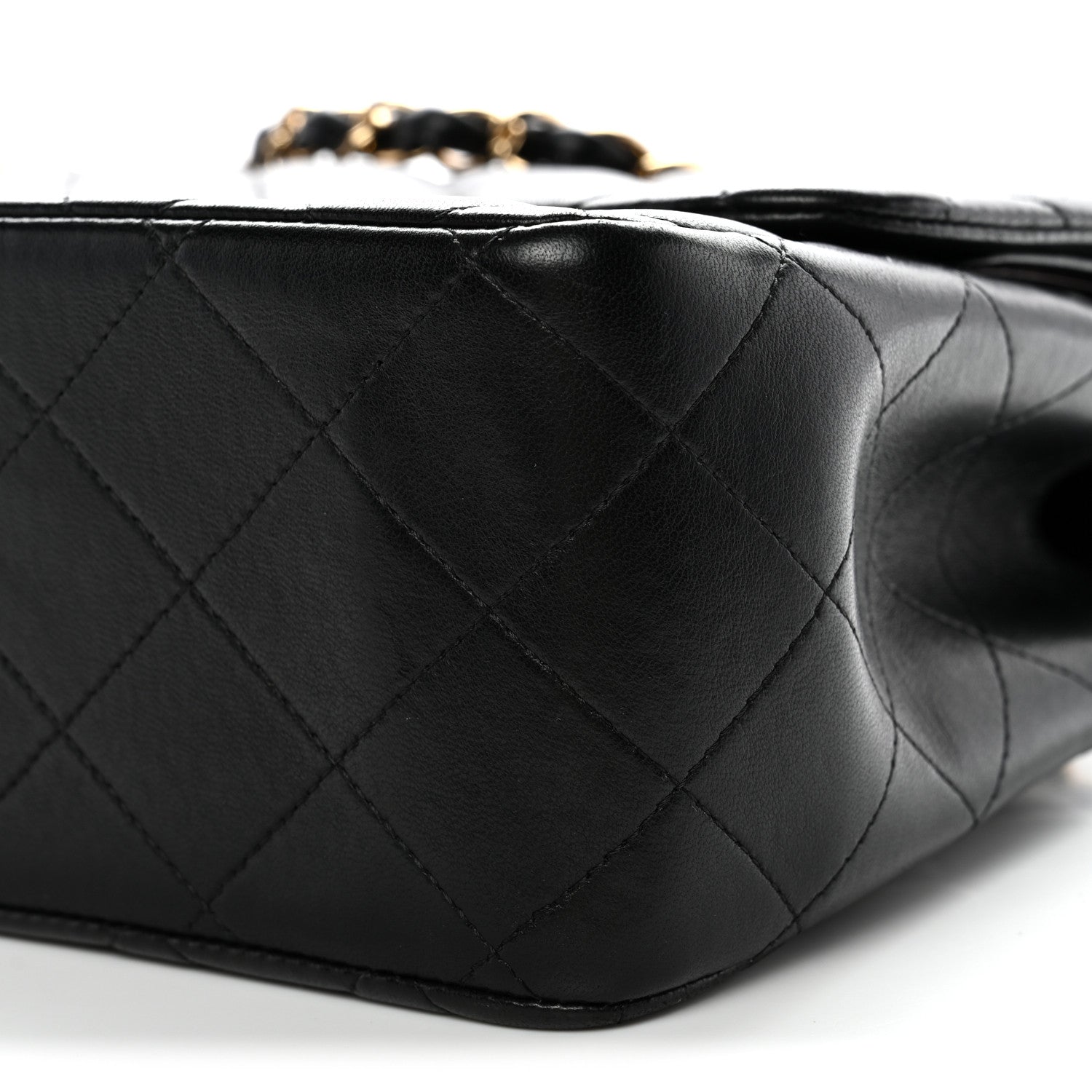 Chanel Lambskin Quilted Jumbo Double Flap Black 9 of 14