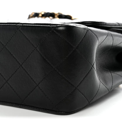 Chanel Lambskin Quilted Jumbo Double Flap Black 9 of 14