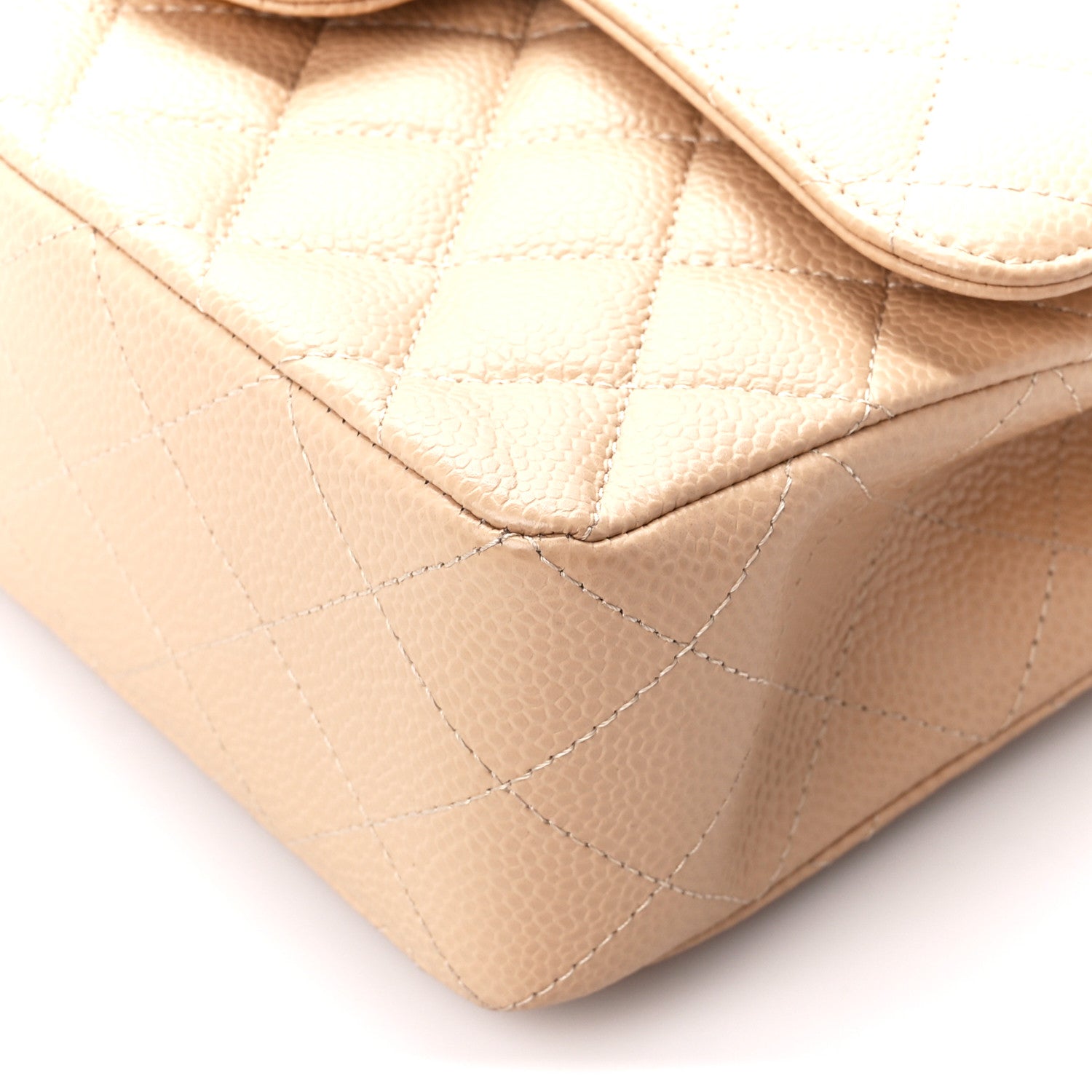 Chanel Caviar Quilted Small Double Flap Beige 11 of 13