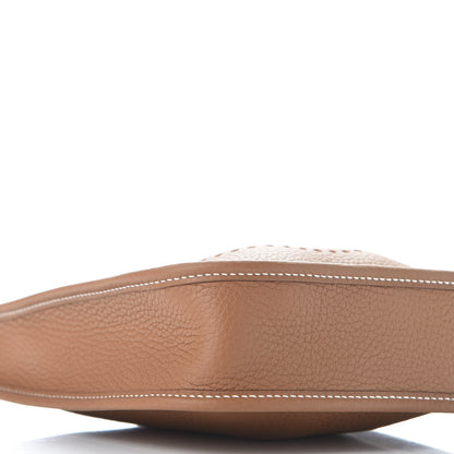 Hermes Taurillon Clemence Allegro Evelyne TPM Gold Cornaline White 5 of 10