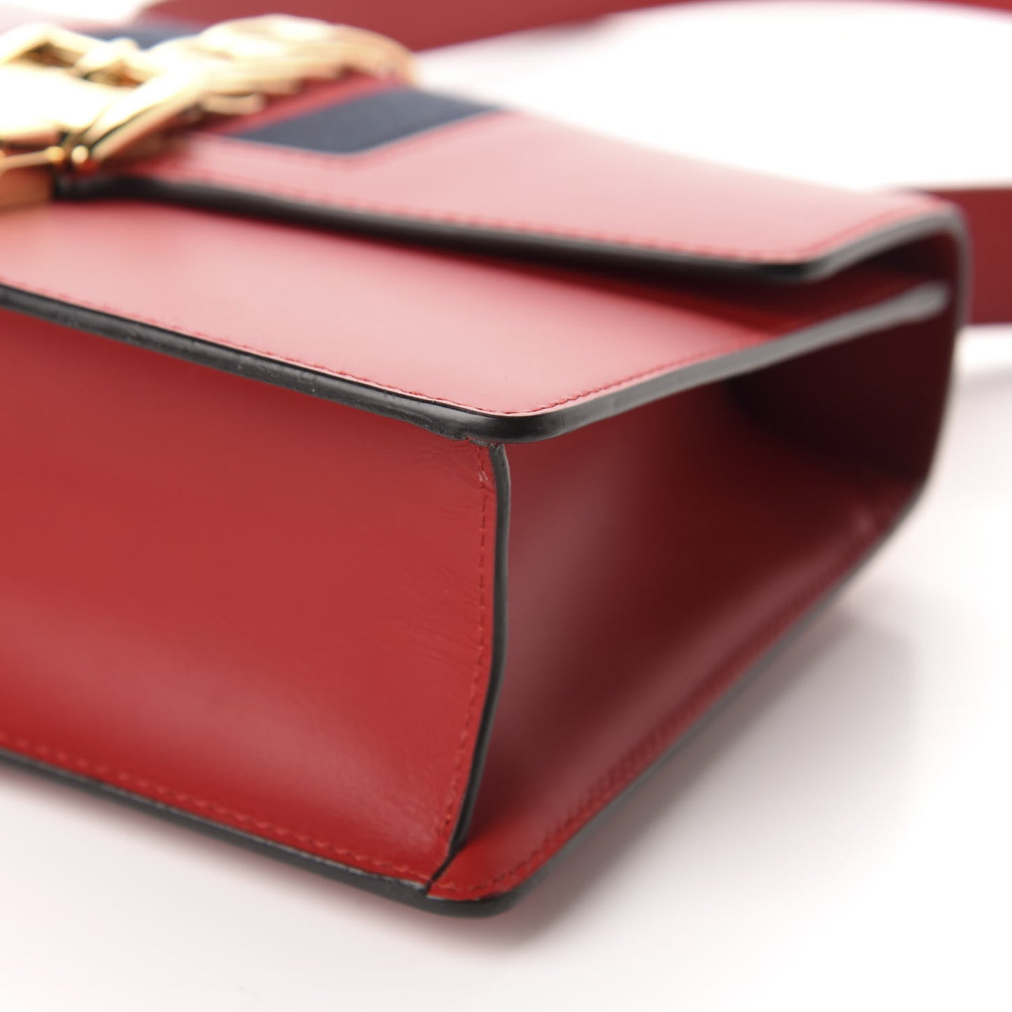 Calfskin Small Sylvie Shoulder Bag Hibiscus Red