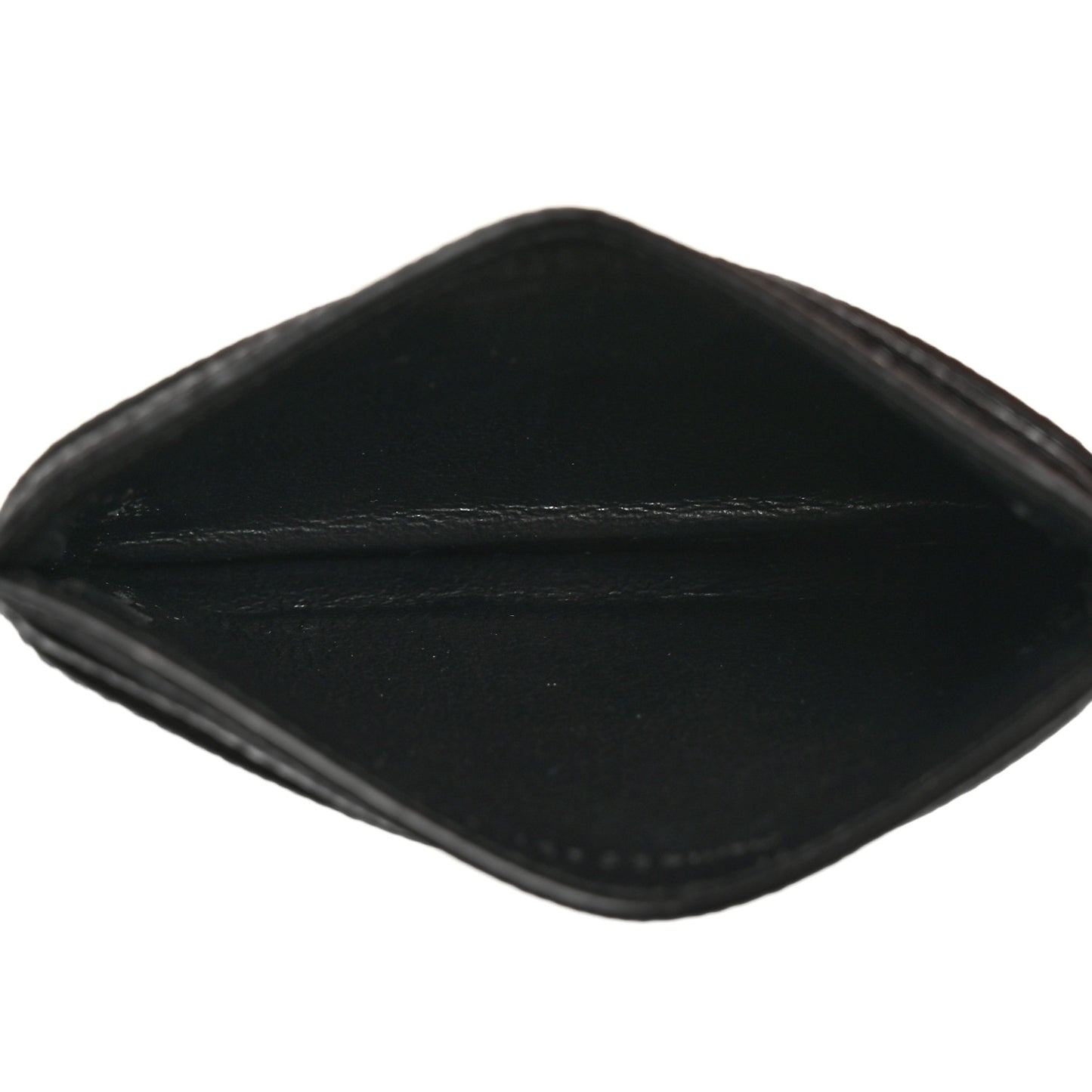 Grain De Poudre Monogram Credit Card Case Black