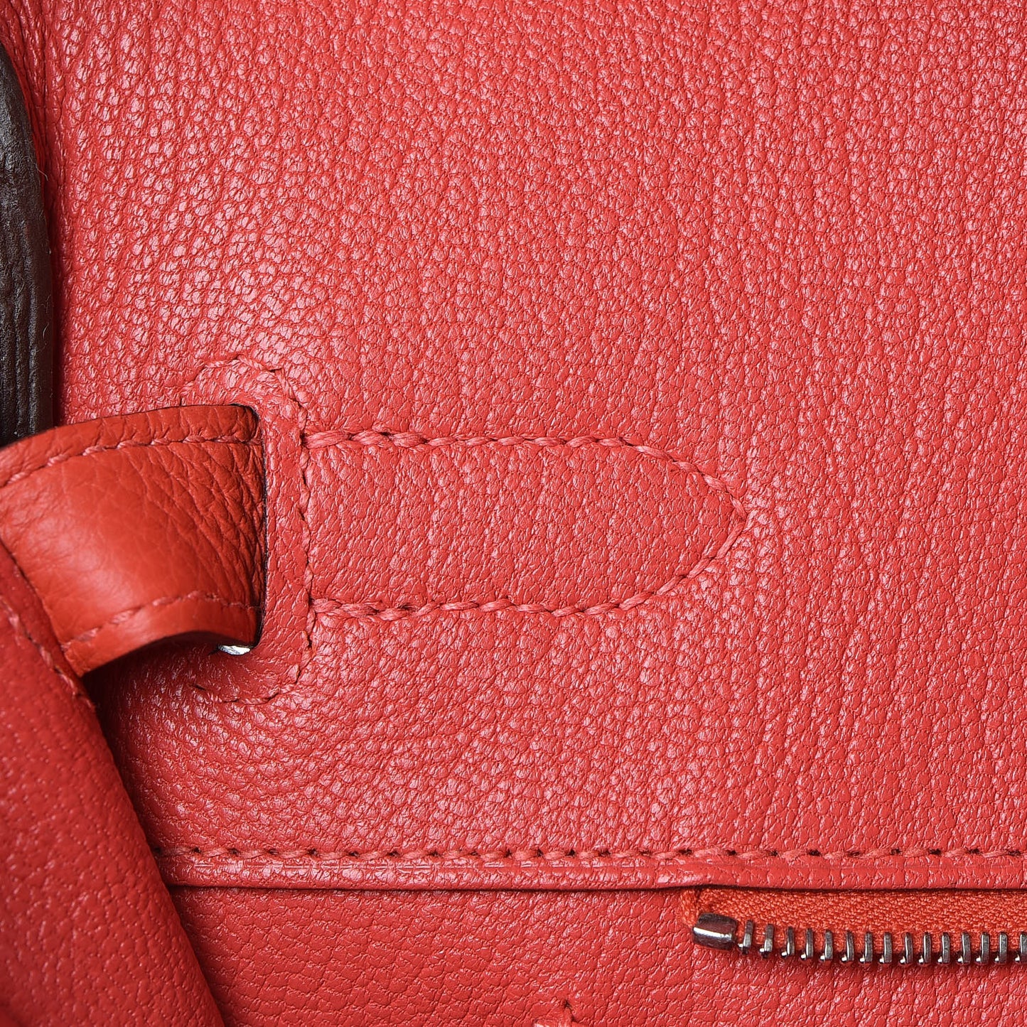 Togo Birkin 35 Rouge Pivoine