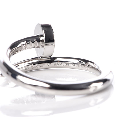 Cartier 18K White Gold Juste Un Clou Ring 57 8 5 of 7