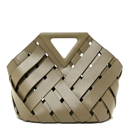 Bottega Veneta Calfskin V Woven Drawstring Tote Taupe 1 of 16