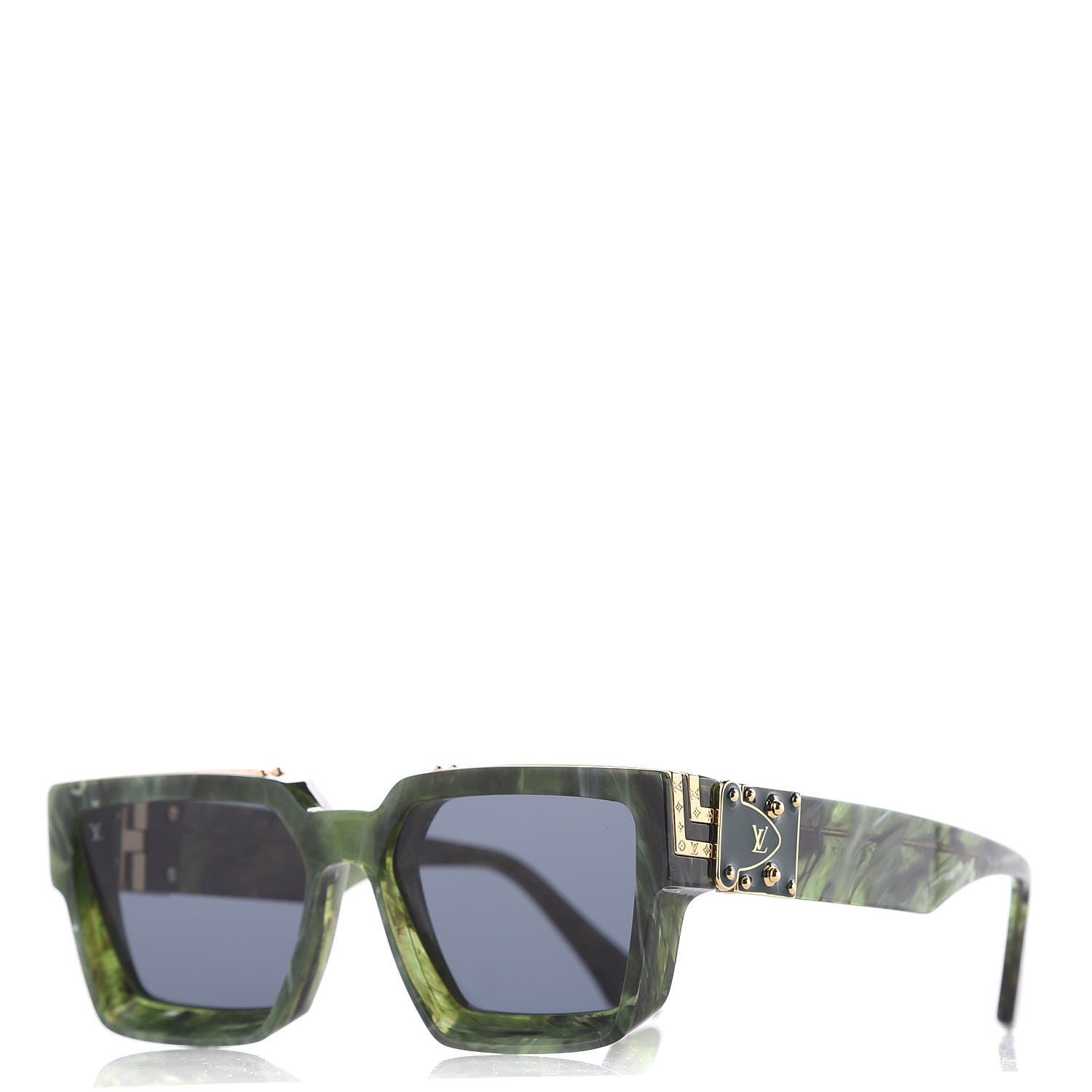 Louis Vuitton Acetate 1.1 Millionaires Z1167W Sunglasses Green Marble 1 of 8