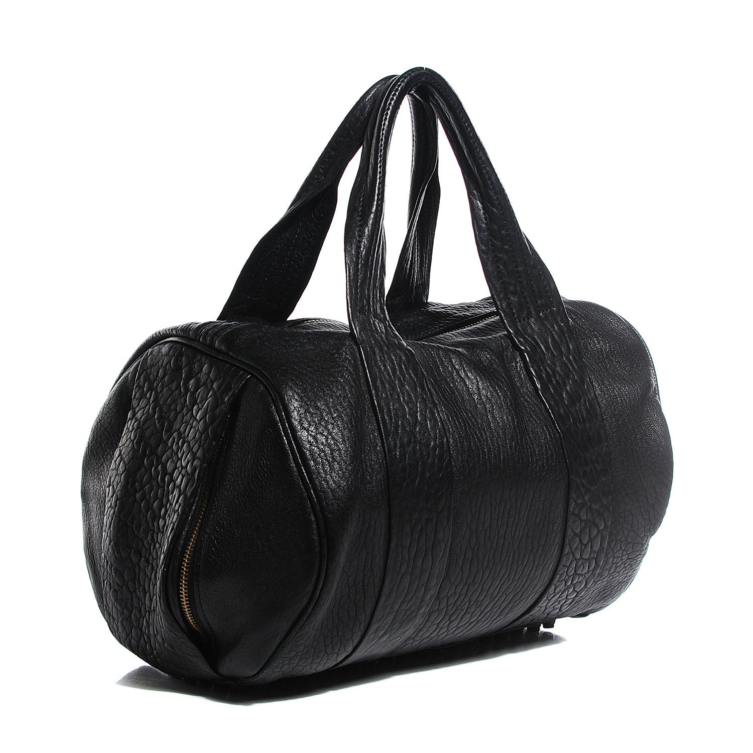Alexander Wang Pebbled Lambskin Rocco Black Antique Brass Hardware 3 of 6