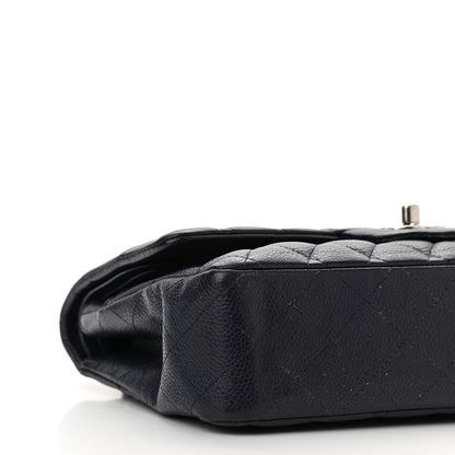 Chanel Caviar Quilted Medium Double Flap Navy 8 of 10