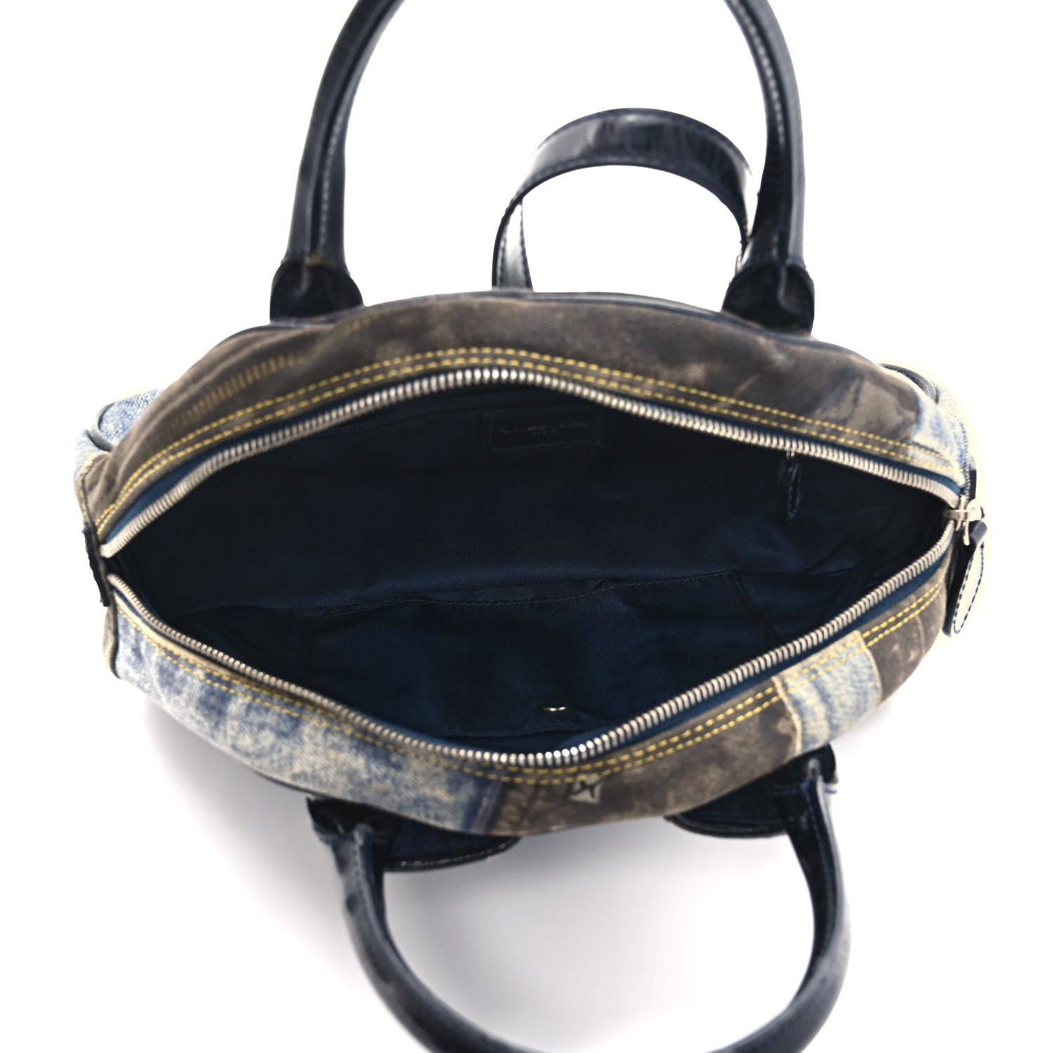 Christian Dior Denim Speedway Mini Saddle Bowler Blue 5 of 12