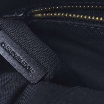 Burberry Canvas Mega Check Large Baildon Messenger Bag Black 8 of 11