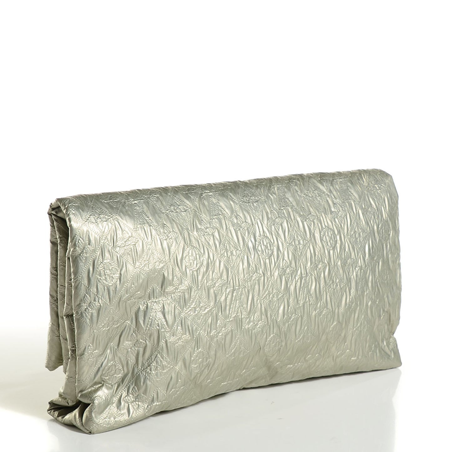 Jacquard Quilted Monogram Limelight Clutch GM Perle