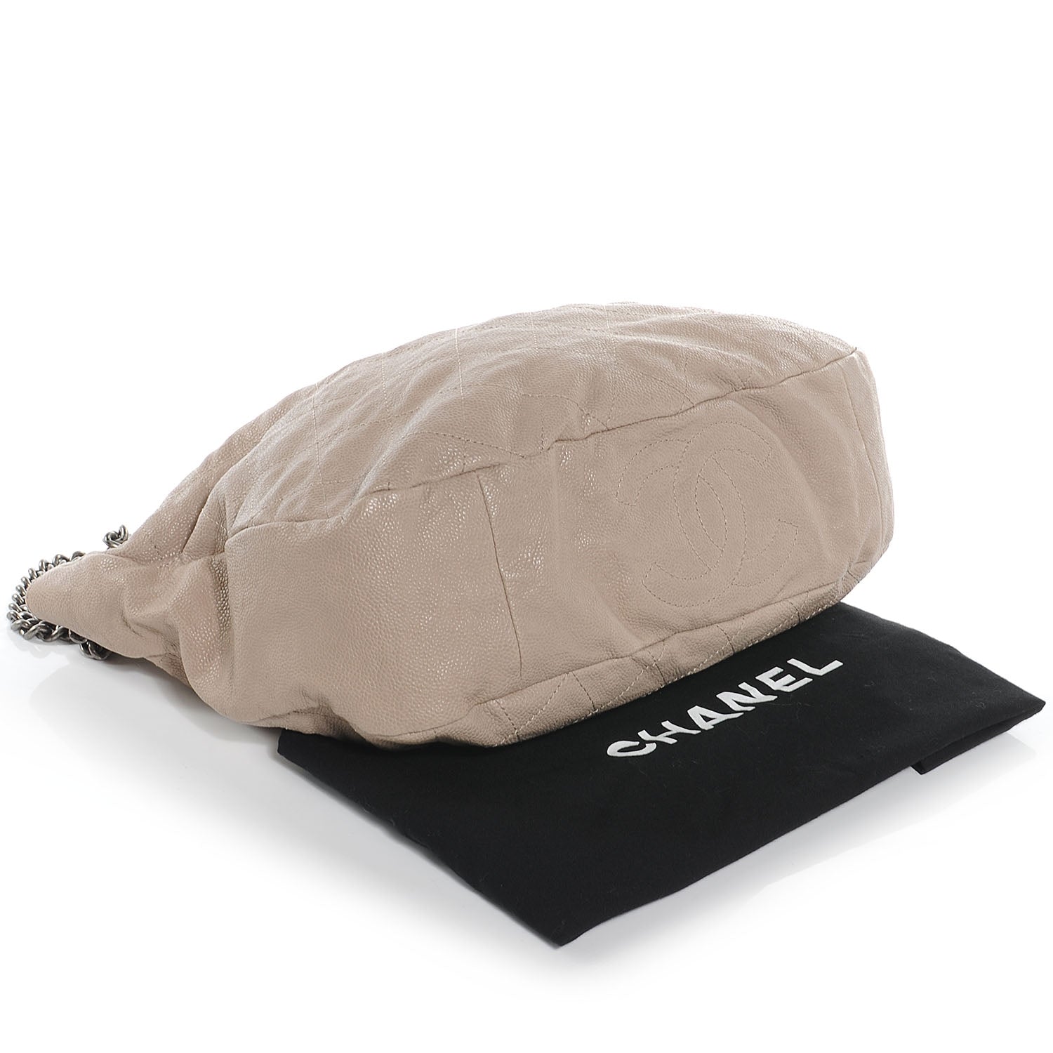 Chanel Caviar Quilted Simply CC Hobo Beige 4 of 7