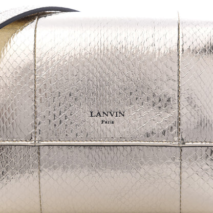 Lanvin Metallic Snakeskin Mini Sugar Flap Shoulder Bag Gold 9 of 9
