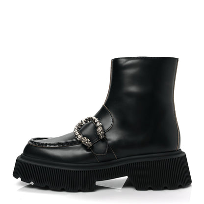 Gucci Cordovan Lux Dionysus Hunder Boots 38 Black 1 of 8
