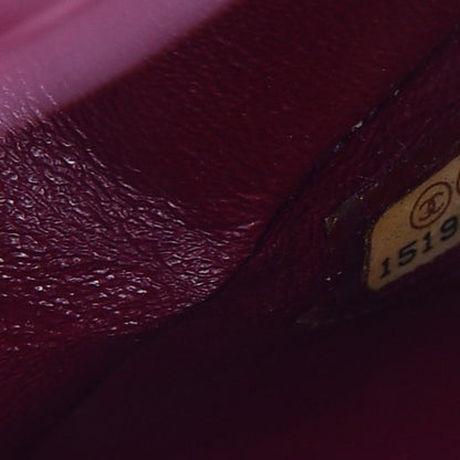 Chanel Patent Quilted Jumbo Double Flap Dark Red 6 of 16