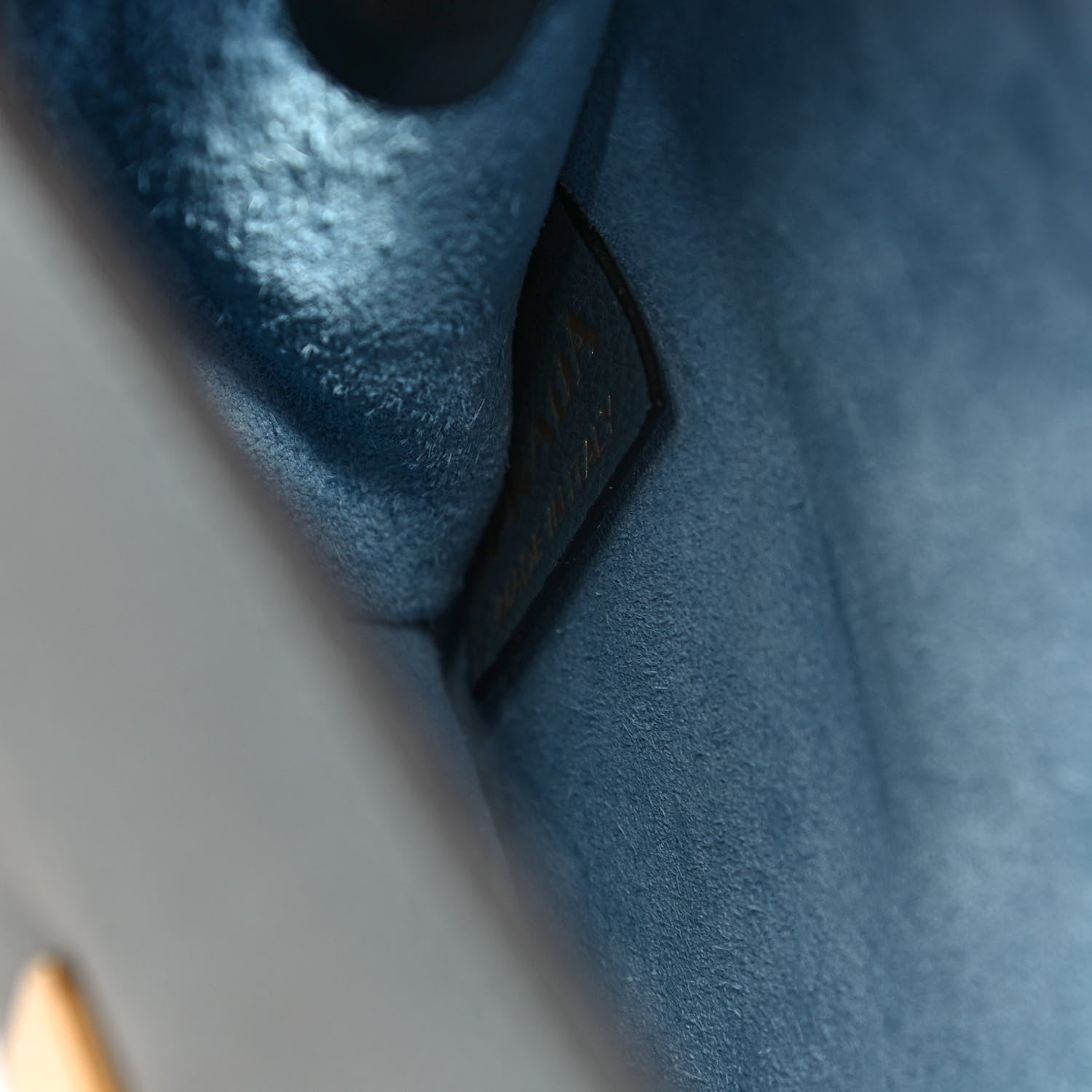 Prada Glace Calf Soft Cahier Bag Marine Astrale 13 of 22