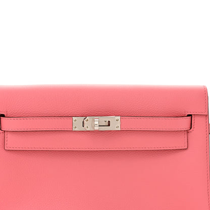 Hermes Evercolor Verso Kelly Danse II Belt Bag Rose D'Ete Vert Cypress 8 of 11