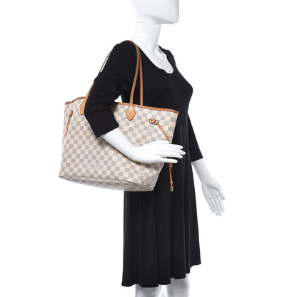 Louis Vuitton Damier Azur Neverfull MM 2 of 15