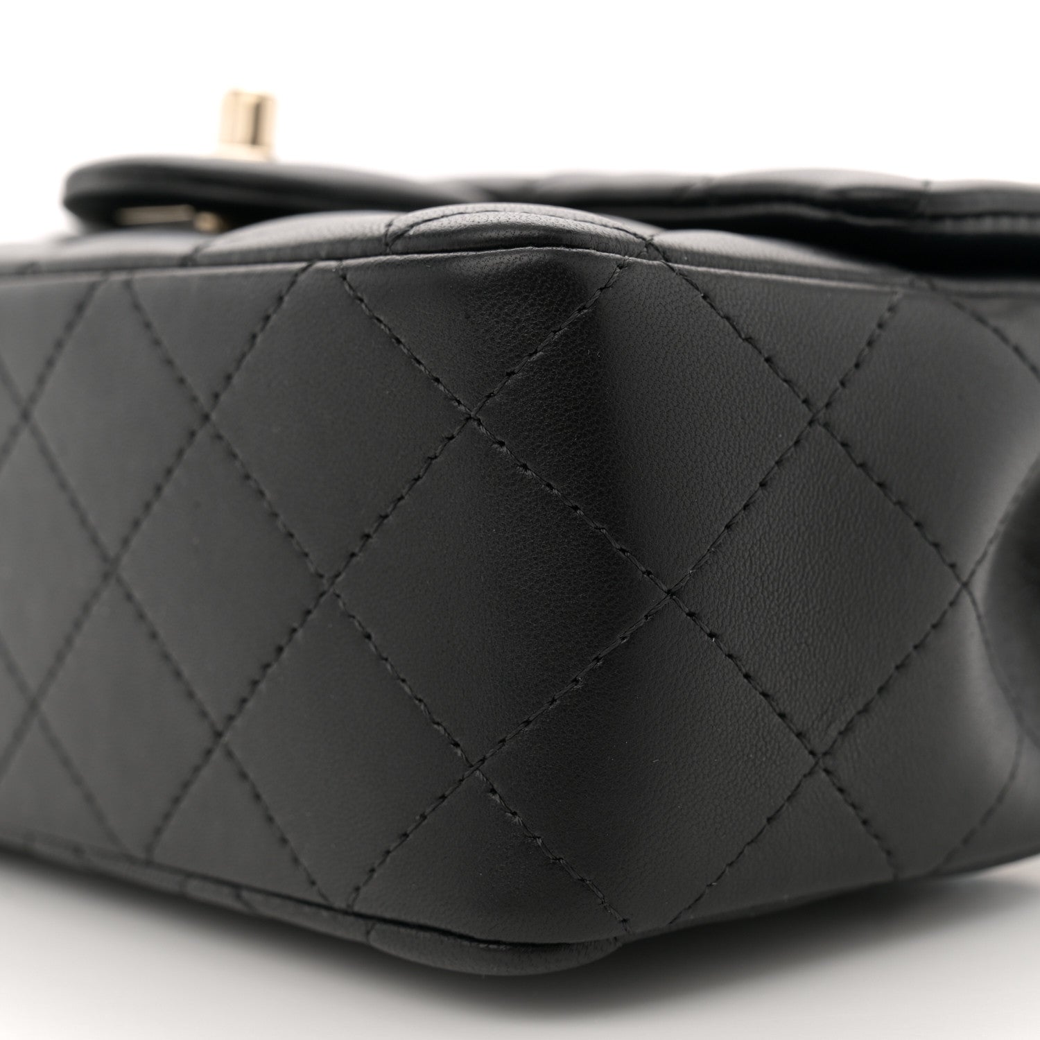 Chanel Lambskin Quilted Mini Rectangular Flap Black 10 of 10