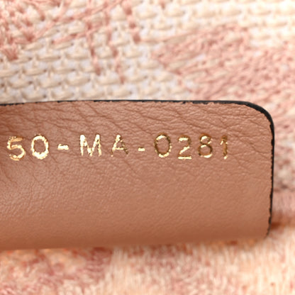 Christian Dior Canvas Toile De Jouy Embroidered Medium Book Tote Pink 7 of 12