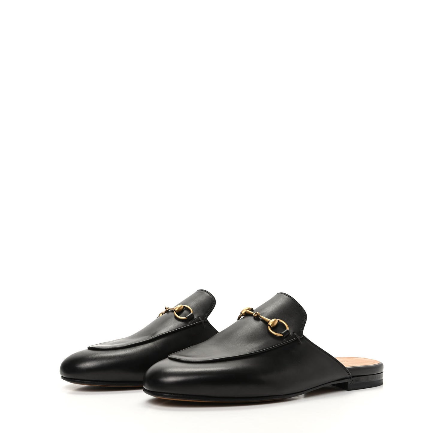Calfskin Womens Princetown Slippers 38.5 Black