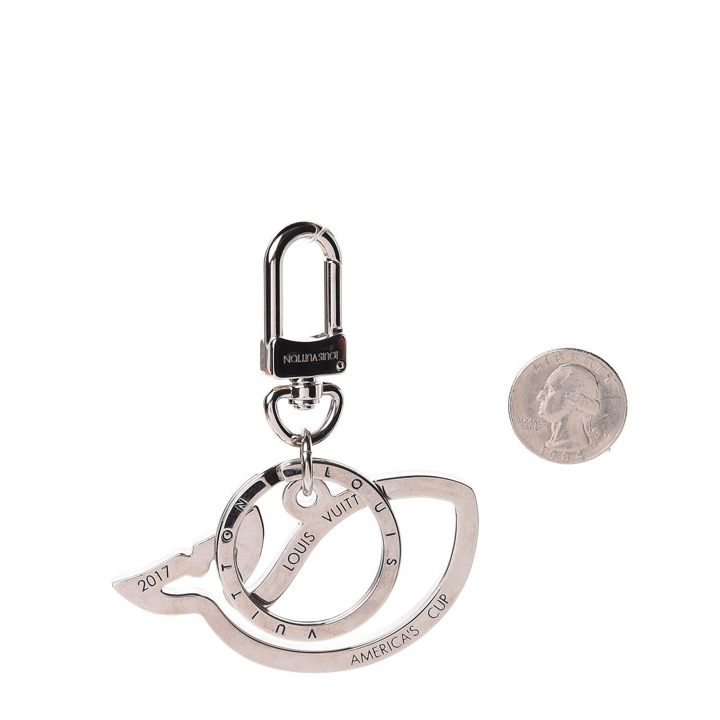 Americas Cup Tropicoral Whale Bag Charm Key Holder