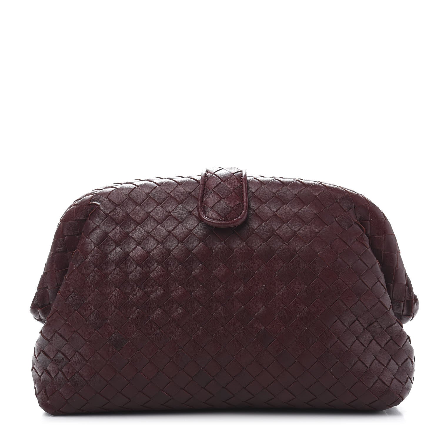 Bottega Veneta Nappa Intrecciato The Lauren 1980 Clutch Gigolo Red 1 of 9