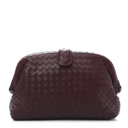 Bottega Veneta Nappa Intrecciato The Lauren 1980 Clutch Gigolo Red 1 of 9