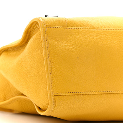 Balenciaga Chevre Silver Metallic Edge Hardware City Jaune Epi 9 of 10