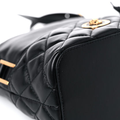 Versace Nappa Quilted Medusa Bucket Bag Black 9 of 14