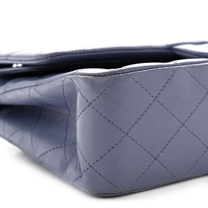 Chanel Lambskin Quilted Medium Double Flap Blue 8 of 10