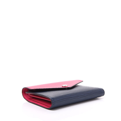 Louis Vuitton Epi Victorine Wallet Indigo Hot Pink 3 of 8