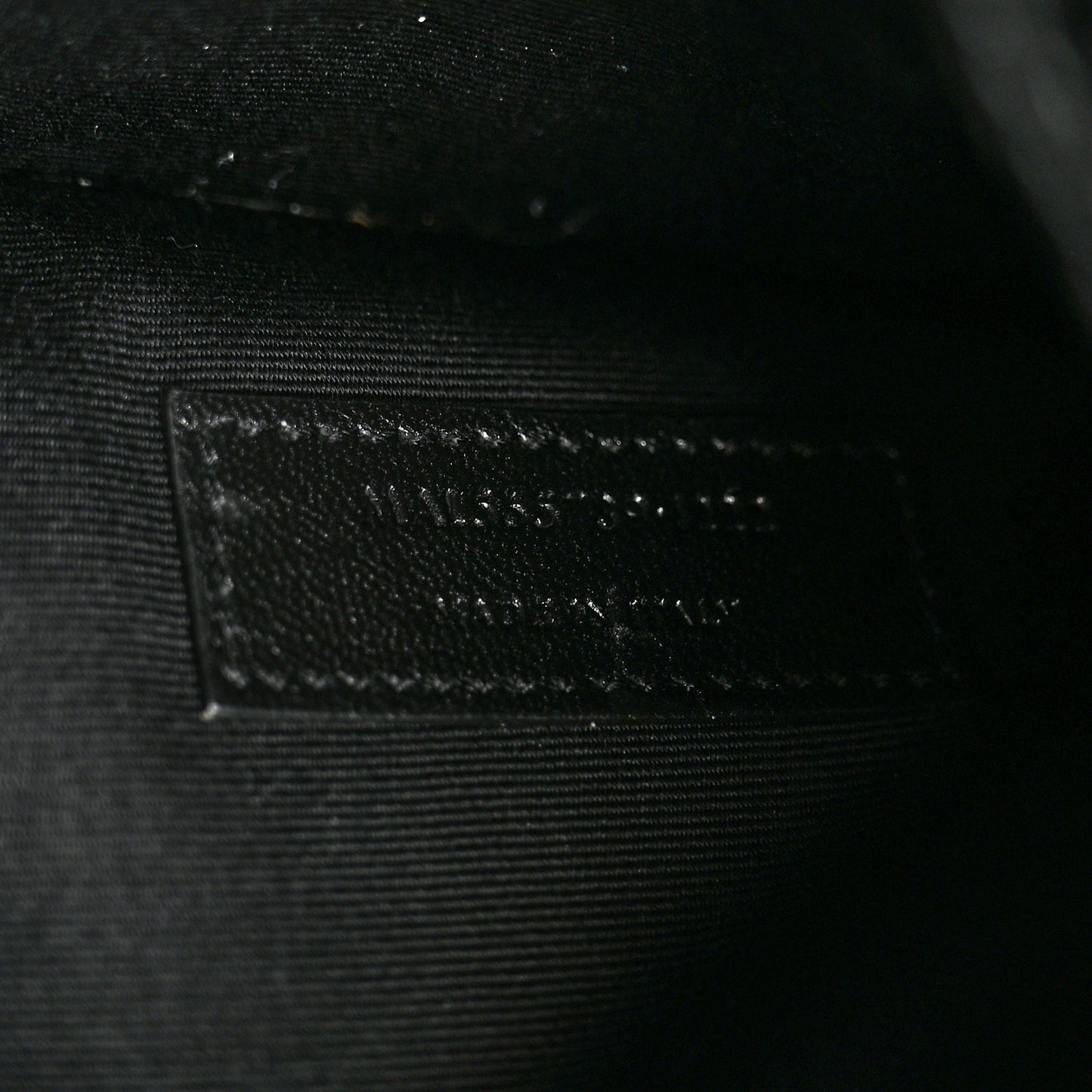 Calfskin Crocodile Embossed Uptown Monogram Clutch Black