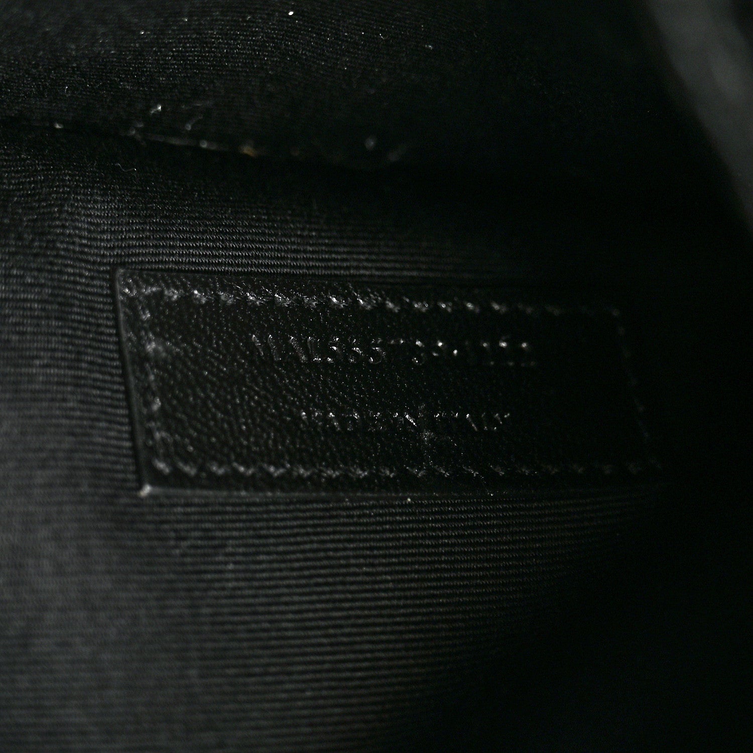 Saint Laurent Calfskin Crocodile Embossed Uptown Monogram Clutch Black 7 of 7