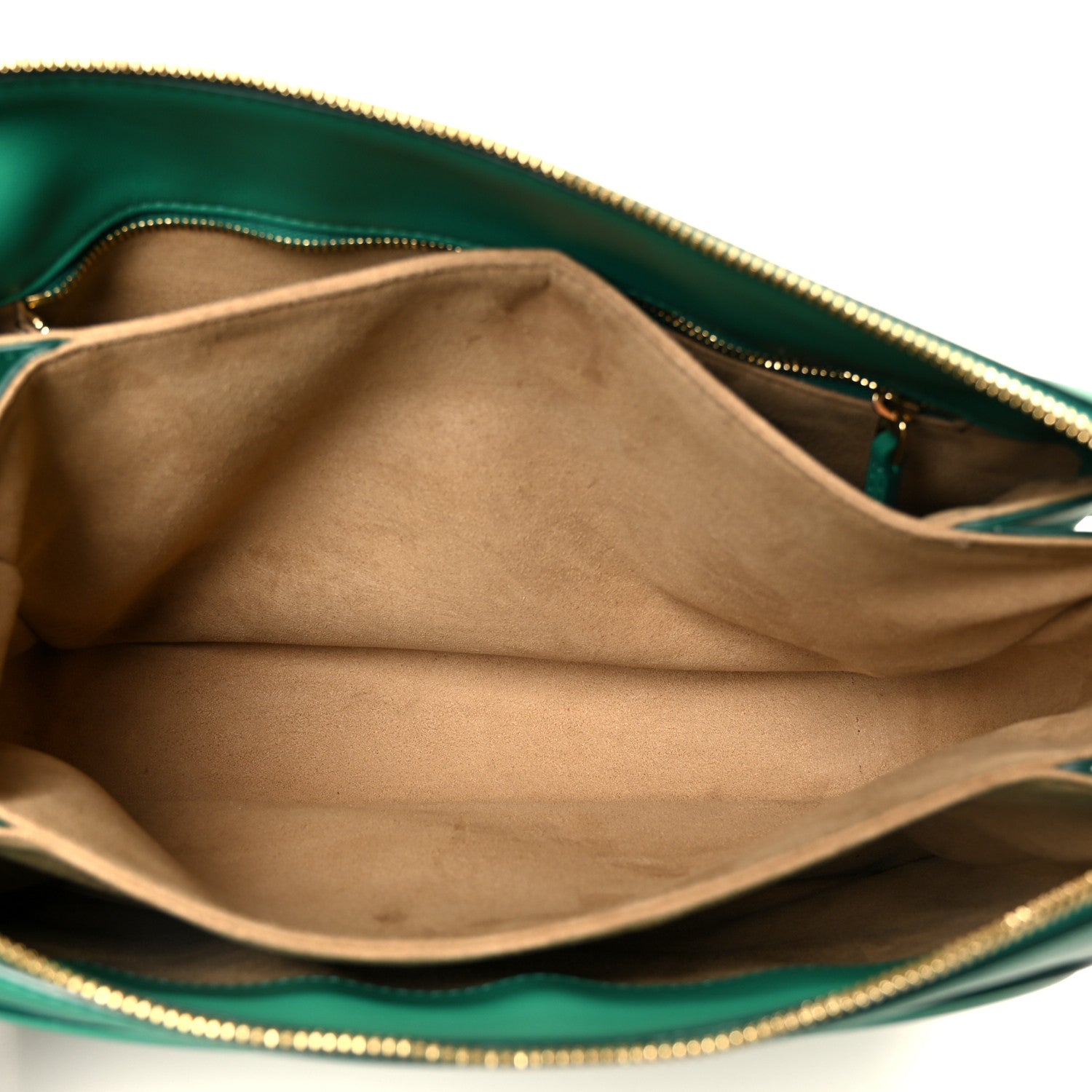 MCM Calfskin Mode Travia Medium Shoulder Bag Green 5 of 10