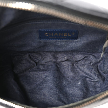 Chanel Lambskin Quilted Resin Bi-Color Waist Bag Fanny Pack Black 4 of 9