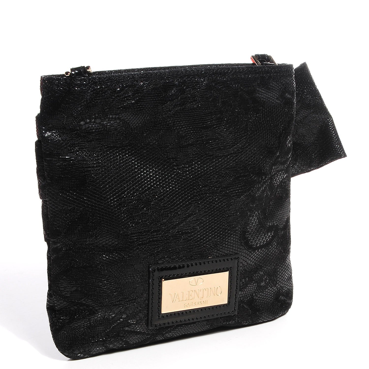 Valentino Garavani Lace Bow Crossbody Bag Black 3 of 7