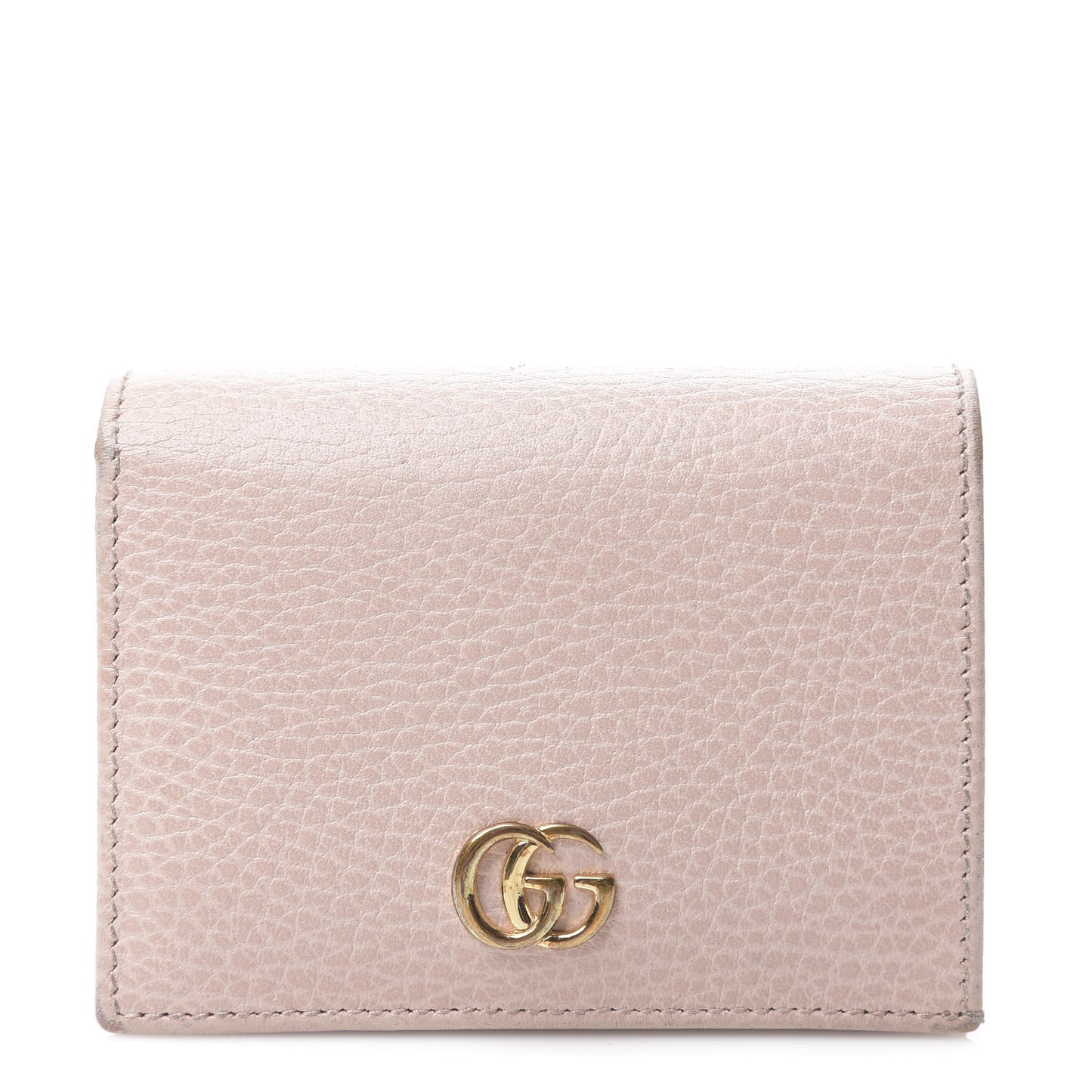 Dollar Calfskin GG Marmont Card Case Perfect Pink