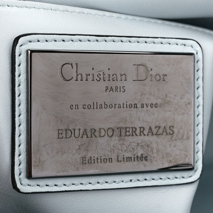 Christian Dior X EDUARDO TERRAZAS Printed Calfskin Medium Lady Dior Art Light Blue Multicolor 8 of 13