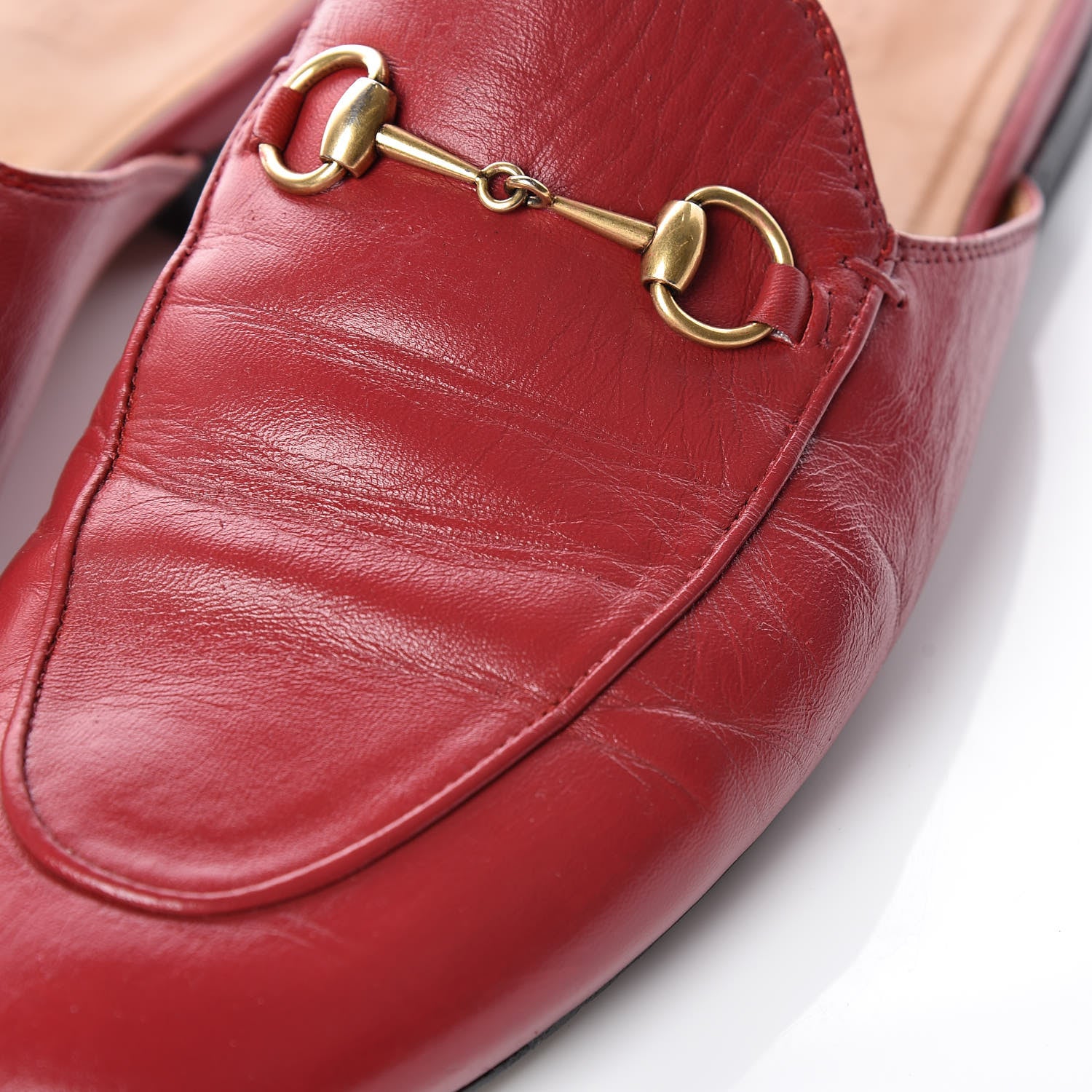 Gucci Malaga Kid Womens Princetown Slippers 41 Hibiscus Red 14 of 15