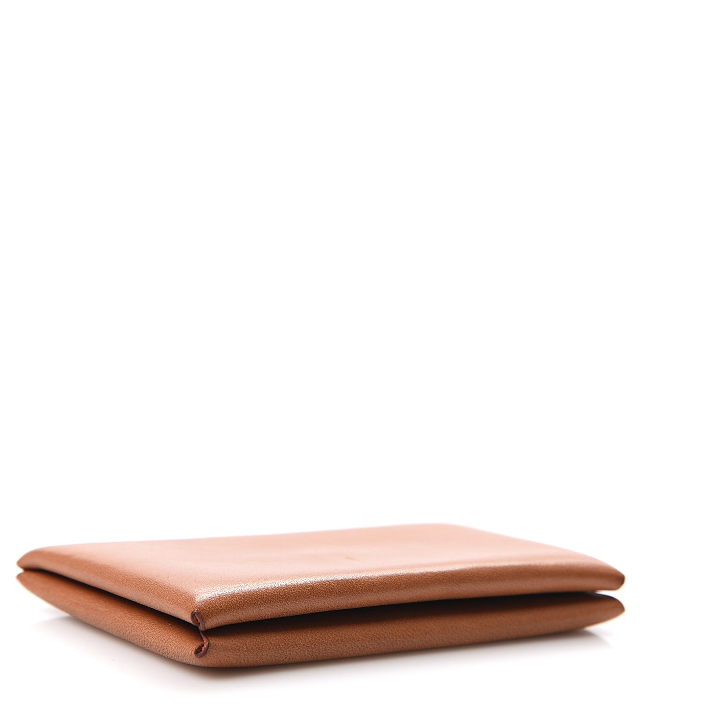 Barenia Calvi Card Case Fauve Orange Poppy