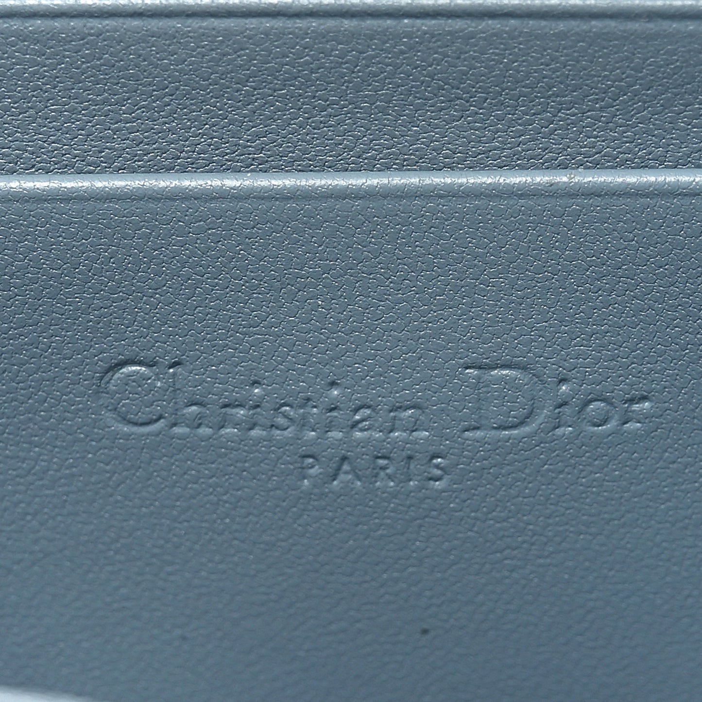 Lambskin Cannage Small Lady Dior Voyageur Coin Purse Cloud Blue