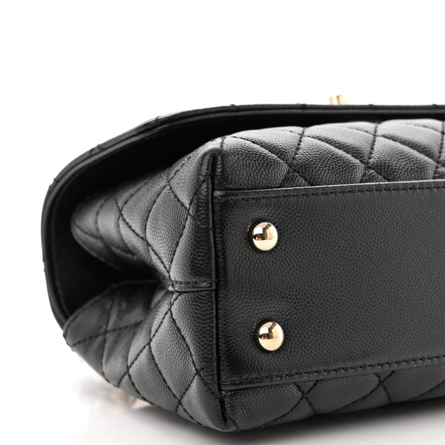 Chanel Caviar Quilted Mini Coco Handle Flap Black 9 of 11