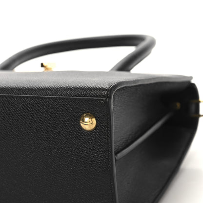 Christian Dior Grained Calfskin Medium St. Honore Tote Black 9 of 11