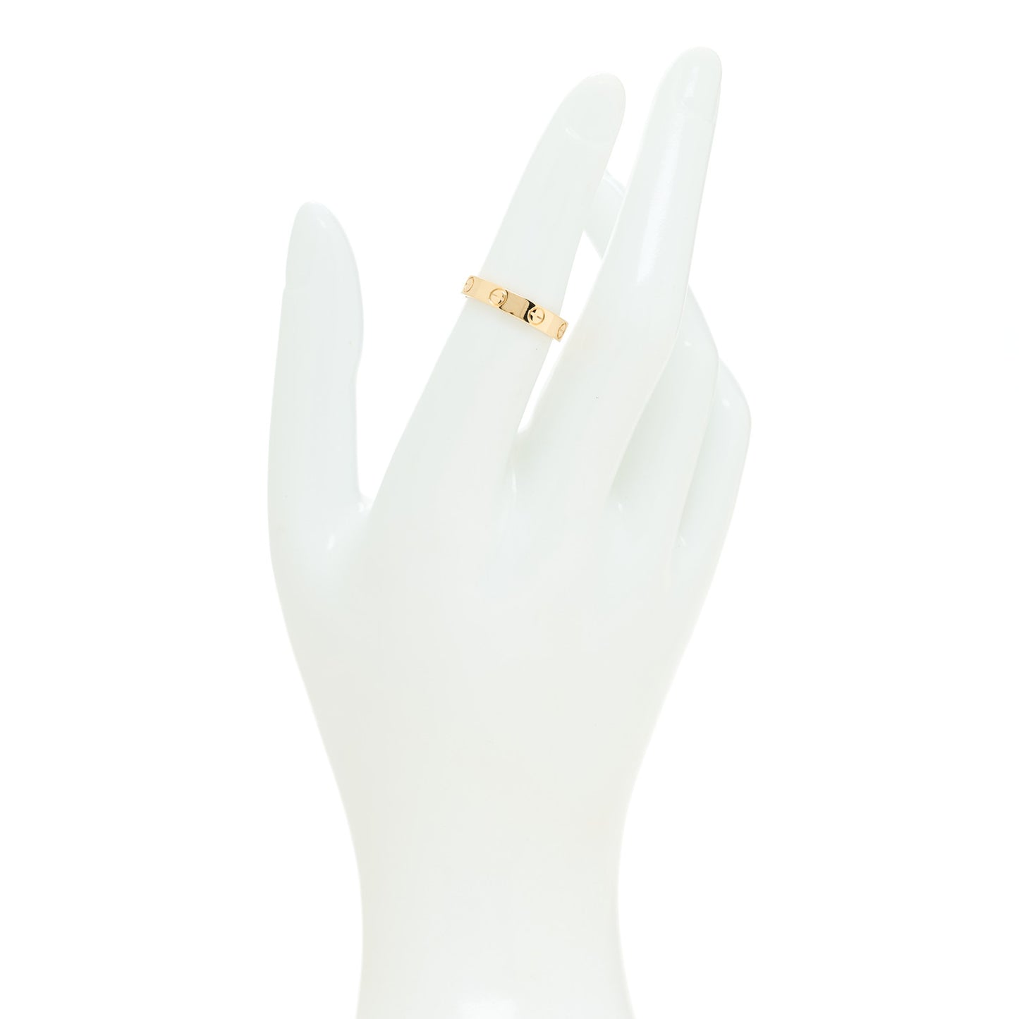 18K Yellow Gold 3.5mm LOVE Wedding Band Ring 51 5.75