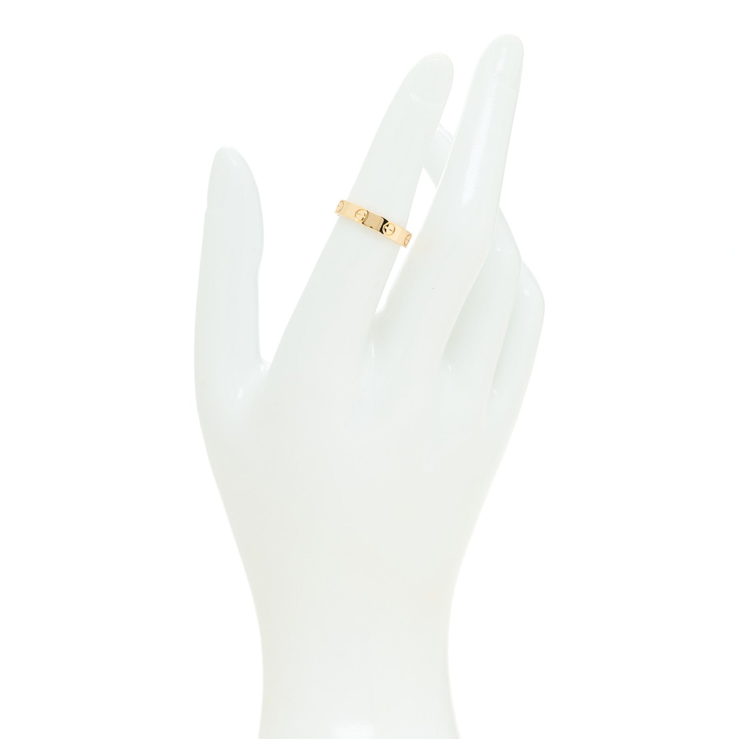 Cartier 18K Yellow Gold 3.5mm LOVE Wedding Band Ring 51 5.75 2 of 5