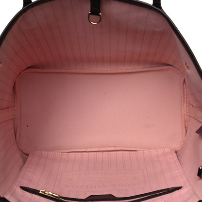 Louis Vuitton Damier Ebene Neo Neverfull MM Rose Ballerine 9 of 13